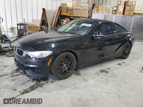 2015 BMW 4 Series 435i z VIN WBA3R1C54FK194347, wystawiony jako Copart lot #55849695 z przebiegiem 191 651 mil mil oraz Czysty tytuł • Clean title. Historia ofert i sprzedaży dostępna na DreamBid. Obrazek 1.