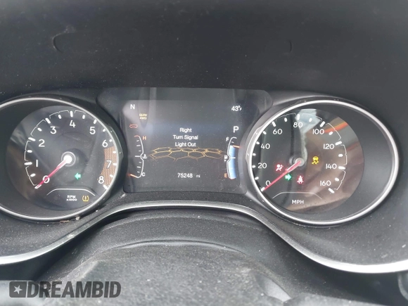 2021 Jeep Compass 80th Anniversary with VIN 3C4NJDEB2MT540186, listed as a IAAI auction lot 41875443 with 75,248 mi miles and . Bid and sale history available at DreamBid. Image 7.