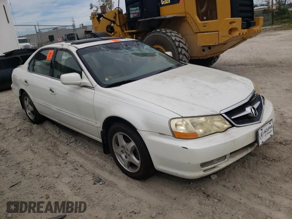 2003 Acura TL with VIN 19UUA56643A069846, listed as a Copart auction lot 75138874 with 125,766 mi miles and Salvage Title. Bid and sale history available at carsss.com. Image 4.
