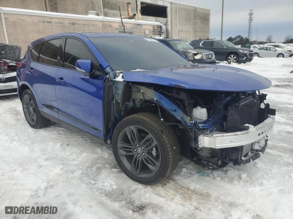 2024 Acura RDX w/A-Spec Package with VIN 5J8TC2H62RL035029, listed as a Copart auction lot 41500665 with 6,490 mi miles and Salvage Title. Bid and sale history available at carsss.com. Image 4.
