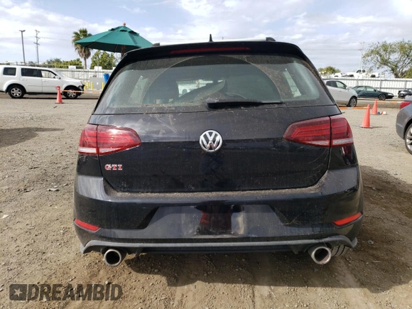2019 Volkswagen Golf GTI S with VIN 3VW5T7AU0KM034198, listed as a Copart auction lot 46554694 with 27,092 mi miles. Bid and sale history available at carsss.com. Image 6.