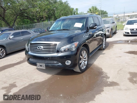 2014 Infiniti QX80 with VIN JN8AZ2NF0E9552320, listed as a IAAI auction lot 42339352 with 160,583 mi miles and . Bid and sale history available at DreamBid. Image 17.