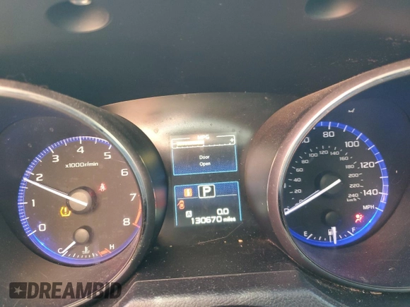 2018 Subaru Legacy Premium with VIN 4S3BNAC69J3034826, listed as a Copart auction lot 46103754 with 130,670 mi miles. Bid and sale history available at carsss.com. Image 9.