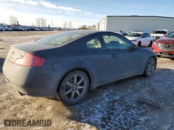 2003 Infiniti G35 Coupe w/Leather with VIN JNKCV54E43M207293, listed as a Copart auction lot 85162914 with 202,124 mi miles and Salvage Title. Bid and sale history available at carsss.com. Image 3.
