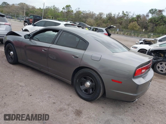 2012 Dodge Charger Police with VIN 2C3CDXAT9CH248013, listed as a IAAI auction lot 41728966 with 158,933 mi miles. Bid and sale history available at carsss.com. Image 3.