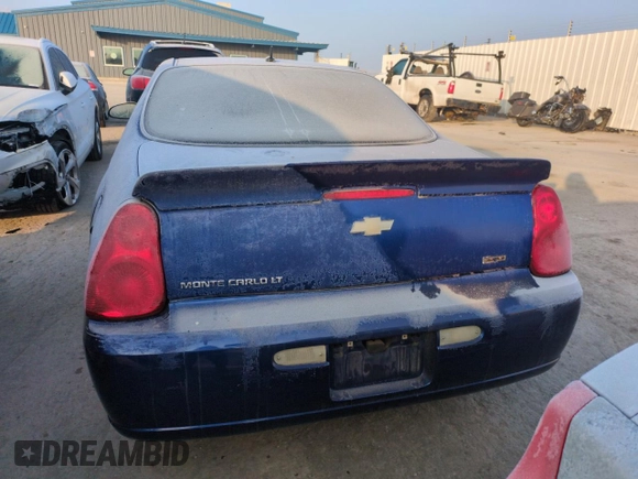2007 Chevrolet Monte Carlo LT with VIN 2G1WK15K379348694, listed as a Copart auction lot 83013984 with 0 mi miles and Salvage Title. Bid and sale history available at carsss.com. Image 6.