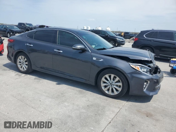 2018 Kia Optima S with VIN 5XXGT4L35JG205526, listed as a Copart auction lot 53288405 with 59,813 mi miles and Salvage Title. Bid and sale history available at carsss.com. Image 4.