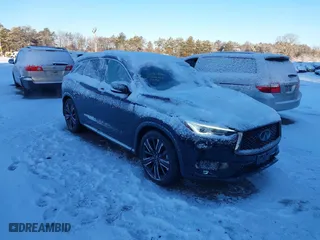 2021 Infiniti QX50 LUXE with VIN 3PCAJ5BB4MF102499, listed as a IAAI auction lot 41259350 with 83,779 mi miles. Bid and sale history available at carsss.com. Image 1.