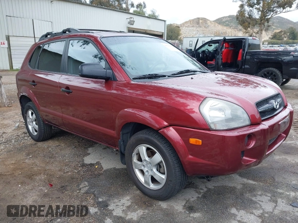 2006 Hyundai Tucson GL with VIN KM8JM12BX6U431424, listed as a IAAI auction lot 41769787 with 125,218 mi miles. Bid and sale history available at carsss.com. Image 1.