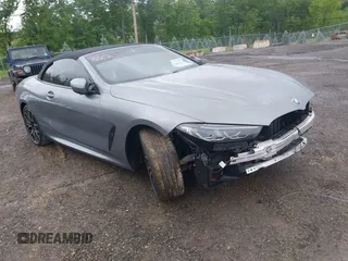 2023 BMW 8 Series 840i with VIN WBADZ2C03PCM89675, listed as a IAAI auction lot 42301276 with 6,289 mi miles and . Bid and sale history available at DreamBid. Image 1.