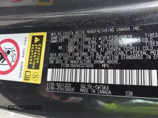 2010 Lexus RX 350 with VIN 2T2BK1BA0AC075606, listed as a IAAI auction lot 41928981 with 103,386 mi miles. Bid and sale history available at carsss.com. Image 9.