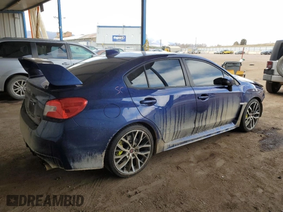2020 Subaru WRX STI with VIN JF1VA2S68L9817545, listed as a Copart auction lot 48251805 with 49,106 mi miles and Salvage Title. Bid and sale history available at carsss.com. Image 3.