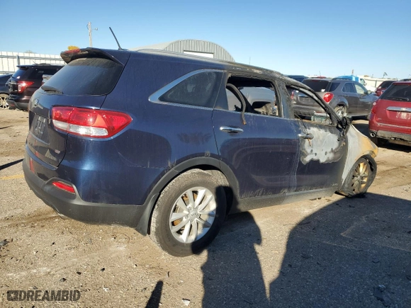 2017 Kia Sorento LX with VIN 5XYPGDA33HG214142, listed as a Copart auction lot 80470324 with NaN miles and Non Repairable. Bid and sale history available at carsss.com. Image 3.