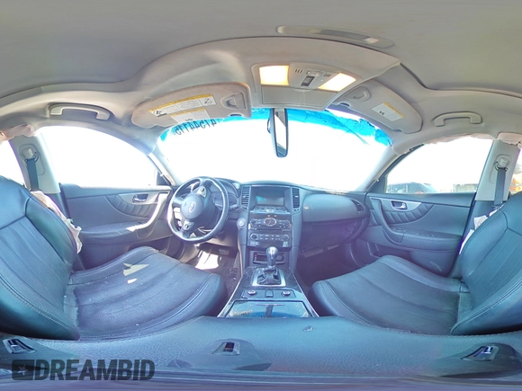 2016 Infiniti QX70 with VIN JN8CS1MU5GM671391, listed as a Copart auction lot 47544115 with 111,425 mi miles and Salvage title. Bid and sale history available at DreamBid. Image 14.