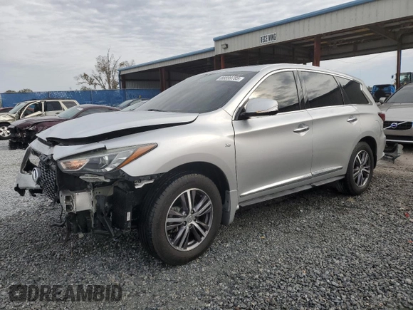 2019 Infiniti QX60 Luxe with VIN 5N1DL0MN7KC526315, listed as a Copart auction lot 88899785 with 142,872 mi miles and Salvage Title. Bid and sale history available at DreamBid. Image 1.