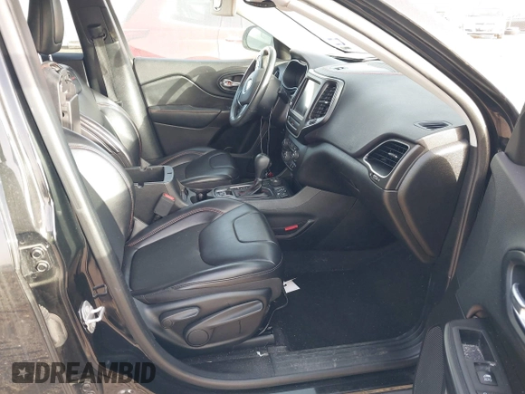 2019 Jeep Cherokee Trailhawk Elite with VIN 1C4PJMBX4KD385796, listed as a IAAI auction lot 41557577 with 55,700 mi miles. Bid and sale history available at carsss.com. Image 5.