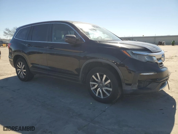 2019 Honda Pilot EX-L with VIN 5FNYF5H51KB010510, listed as a Copart auction lot 47597025 with 0 mi miles and Salvage Title. Bid and sale history available at carsss.com. Image 4.