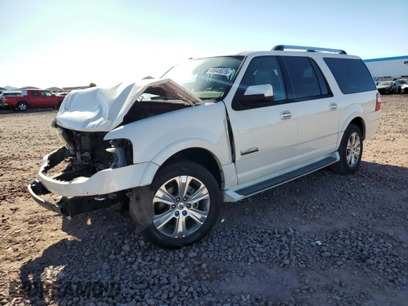 2007 Ford Expedition EL Limited with VIN 1FMFK19577LA19948, listed as a Copart auction lot 49848575 with 191,909 mi miles and Salvage Title. Bid and sale history available at carsss.com. Image 1.