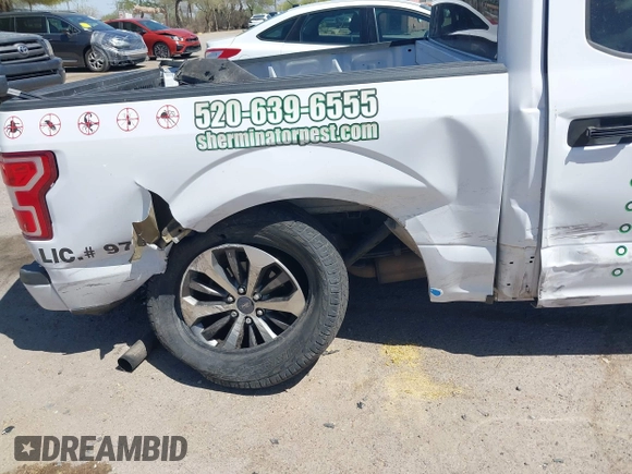 2020 Ford F-150 XL with VIN 1FTEW1EP9LKE79673, listed as a IAAI auction lot 42164533 with Not provided miles and . Bid and sale history available at DreamBid. Image 6.