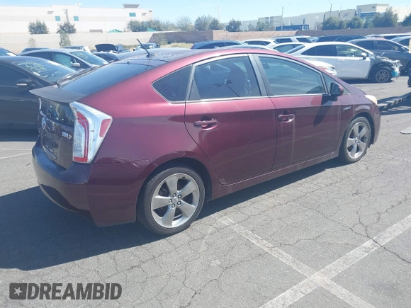 2013 Toyota Prius One with VIN JTDKN3DU9D5625482, listed as a IAAI auction lot 41097664 with 208,416 mi miles. Bid and sale history available at carsss.com. Image 4.
