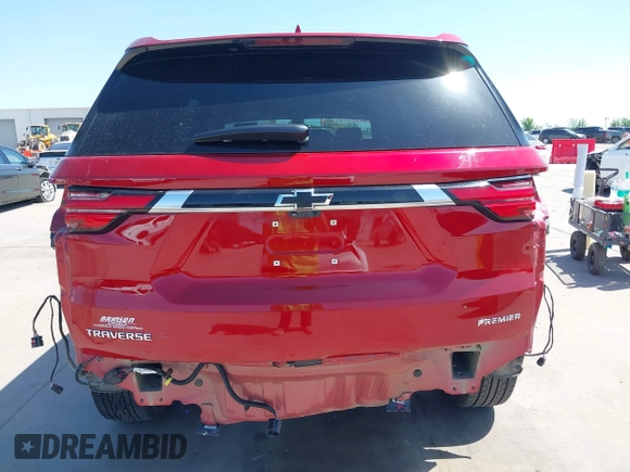 2023 Chevrolet Traverse Premier with VIN 1GNERKKW5PJ312139, listed as a IAAI auction lot 42018962 with 18,460 mi miles and . Bid and sale history available at DreamBid. Image 17.