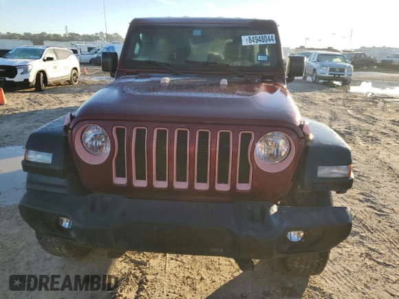 2021 Jeep Wrangler Unlimited Sport Altitude with VIN 1C4HJXDN7MW704830, listed as a Copart auction lot 84948044 with 42,321 mi miles and Salvage title. Bid and sale history available at DreamBid. Image 5.