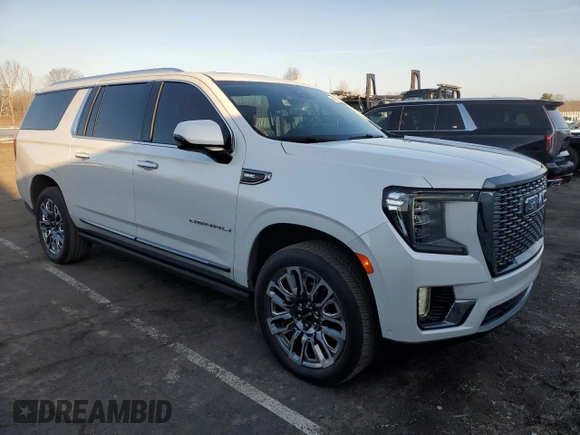 2023 GMC Yukon XL Denali Ultimate with VIN 1GKS2KKL9PR557408, listed as a Copart auction lot 49269735 with 19,897 mi miles and Non Repairable. Bid and sale history available at carsss.com. Image 4.