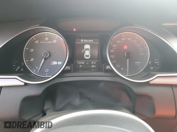 2013 Audi S5 Premium Plus z VIN WAUCGAFR1DA047636, wystawiony jako Copart lot #79562034 z przebiegiem 112 149 mil mil oraz Szkoda całkowita • Salvage title. Historia ofert i sprzedaży dostępna na DreamBid. Obrazek 9.