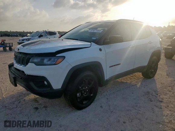 2024 Jeep Compass Trailhawk with VIN 3C4NJDDN5RT579213, listed as a Copart auction lot 61671465 with 5,333 mi miles and Salvage title. Bid and sale history available at DreamBid. Image 1.