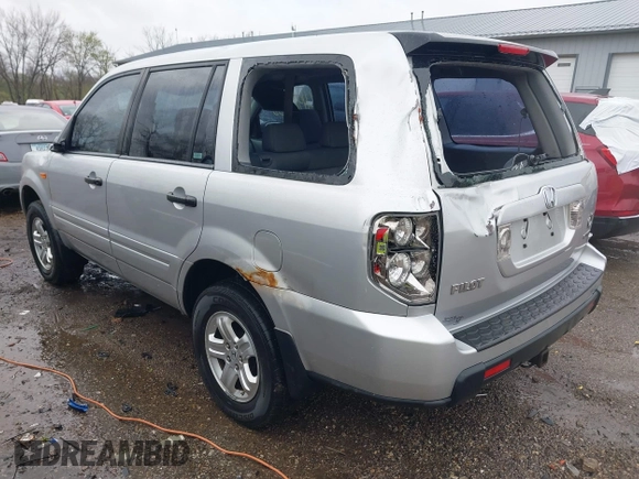 2007 Honda Pilot LX with VIN 2HKYF18157H530370, listed as a IAAI auction lot 41967033 with 214,590 mi miles and . Bid and sale history available at DreamBid. Image 3.