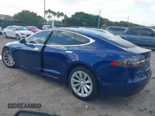 2017 Tesla Model S 100D with VIN 5YJSA1E28HF217489, listed as a IAAI auction lot 42128388 with Not provided miles and . Bid and sale history available at DreamBid. Image 3.