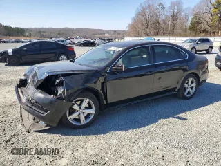 2013 Volkswagen Passat SE w/Sunroof & Nav with VIN 1VWBP7A38DC129871, listed as a Copart auction lot 46740635 with 205,151 mi miles and Salvage Title. Bid and sale history available at carsss.com. Image 1.