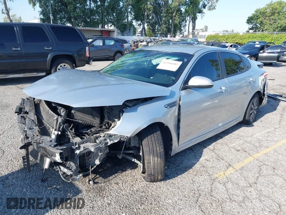 2019 Kia Optima LX z VIN 5XXGT4L38KG354885, wystawiony jako IAAI lot #42394182 z przebiegiem Nie podano mil oraz . Historia ofert i sprzedaży dostępna na DreamBid. Obrazek 2.