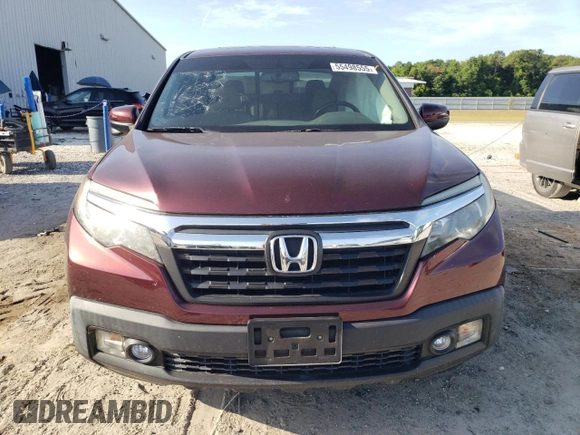 2019 Honda Ridgeline RTL-T with VIN 5FPYK2F67KB001114, listed as a Copart auction lot 55498555 with 79,755 mi miles and Salvage title. Bid and sale history available at DreamBid. Image 5.