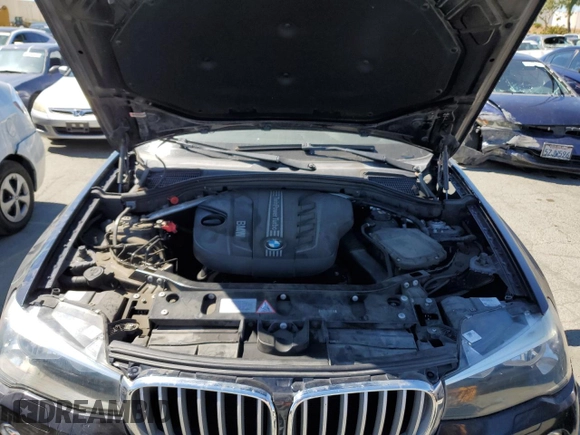 2015 BMW X3 xDrive28d with VIN 5UXWY3C55F0F83896, listed as a Copart auction lot 70690134 with 119,581 mi miles and Salvage Title. Bid and sale history available at carsss.com. Image 12.