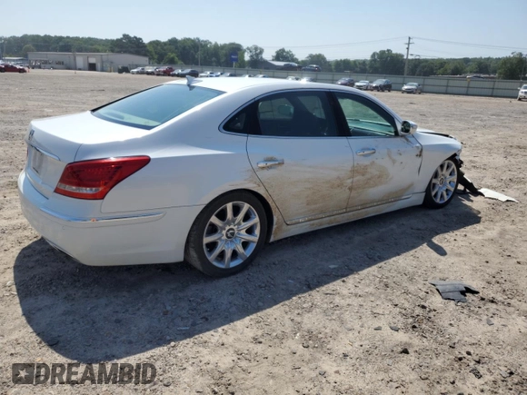 2013 Hyundai Equus Ultimate with VIN KMHGH4JH6DU059194, listed as a Copart auction lot 60420895 with 169,898 mi miles and Clean title. Bid and sale history available at DreamBid. Image 3.