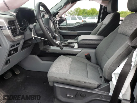 2023 Ford F-150 XL with VIN 1FTEX1EPXPKE88370, listed as a Copart auction lot 57719225 with 31,440 mi miles and Salvage title. Bid and sale history available at DreamBid. Image 7.