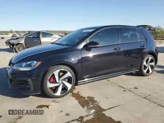2020 Volkswagen Golf GTI S with VIN 3VW5T7AU0LM014423, listed as a Copart auction lot 76054804 with 72,672 mi miles and Salvage Title. Bid and sale history available at carsss.com. Image 1.