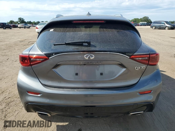 2018 Infiniti QX30 ESSENTIAL with VIN SJKCH5CP4JA003231, listed as a Copart auction lot 57052724 with 56,157 mi miles and Non Repairable. Bid and sale history available at carsss.com. Image 6.