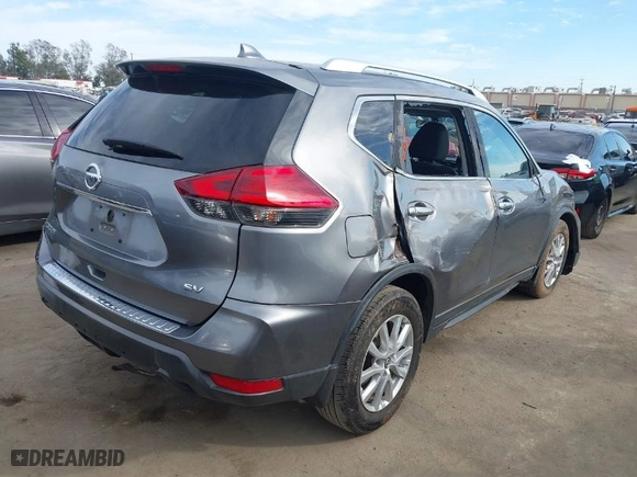 2017 Nissan Rogue SV with VIN KNMAT2MTXHP519331, listed as a IAAI auction lot 41691723 with 91489 miles. Bid and sale history available at carsss.com. Image 4.