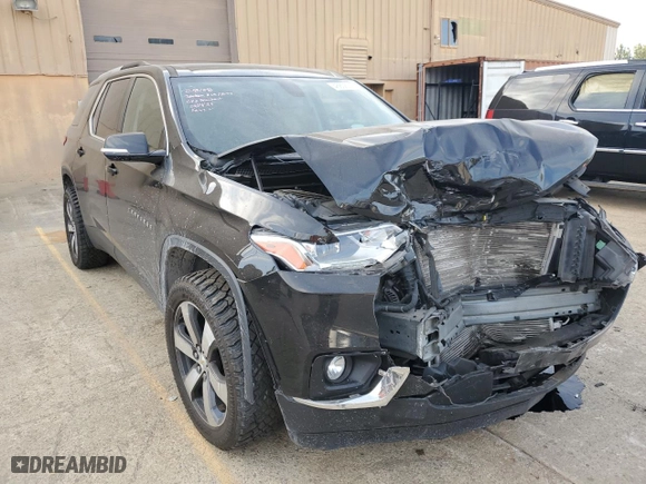 2018 Chevrolet Traverse LT Leather with VIN 1GNERHKW8JJ156950, listed as a Copart auction lot 46808745 with 0 mi miles and Salvage Title. Bid and sale history available at carsss.com. Image 4.