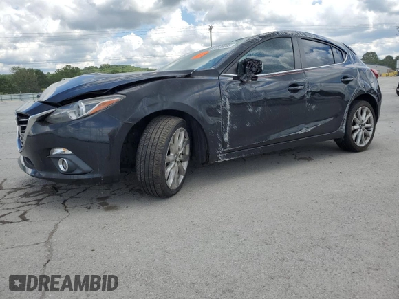 2014 Mazda 3 S Grand Touring with VIN JM1BM1M33E1215459, listed as a Copart auction lot 59188005 with Not provided miles and Salvage title. Bid and sale history available at DreamBid. Image 1.