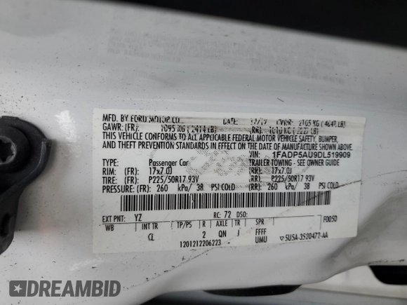 2013 Ford C-Max SE с VIN 1FADP5AU9DL519909, выставлен на аукционе Copart как лот 56581145 с пробегом 160 051 миль миль и Списание • Salvage title. История ставок и продаж доступна на DreamBid. Изображение 12.