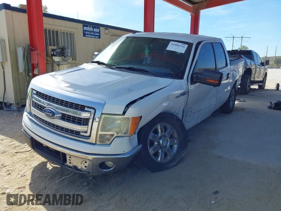 2014 Ford F-150 XL with VIN 1FTFW1CT5EKG08435, listed as a IAAI auction lot 41886526 with 215,364 mi miles. Bid and sale history available at carsss.com. Image 2.