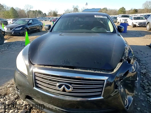 2012 Infiniti M Hybrid with VIN JN1EY1AP8CM910933, listed as a Copart auction lot 46451185 with 157,049 mi miles and Salvage title. Bid and sale history available at DreamBid. Image 11.