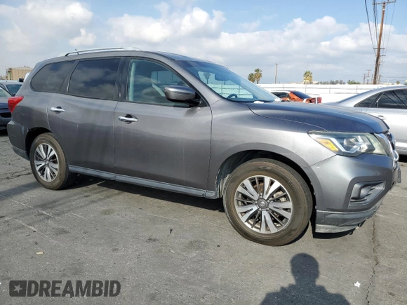 2017 Nissan Pathfinder SV z VIN 5N1DR2MN3HC685982, wystawiony jako Copart lot #43090195 z przebiegiem 163 316 mil mil oraz Tytuł czysty. Historia ofert i sprzedaży dostępna na DreamBid. Obrazek 4.