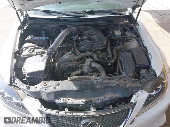 2011 Lexus IS with VIN JTHBE5C25B5025596, listed as a IAAI auction lot 41941765 with Not Provided miles. Bid and sale history available at carsss.com. Image 10.