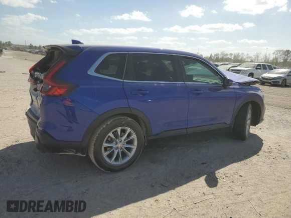 2024 Honda CR-V EX-L with VIN 7FARS3H75RE002348, listed as a Copart auction lot 49587955 with 13,081 mi miles and Salvage Title. Bid and sale history available at DreamBid. Image 3.