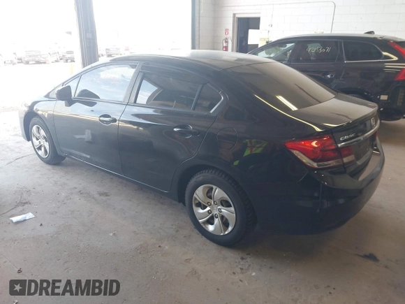 2015 Honda Civic LX with VIN 19XFB2F51FE235588, listed as a IAAI auction lot 42167966 with Not Provided miles and . Bid and sale history available at carsss.com. Image 3.