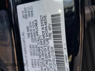 2020 Acura RDX with VIN 5J8TC2H30LL013236, listed as a Copart auction lot 58370393 with 82,037 mi miles. Bid and sale history available at carsss.com. Image 13.